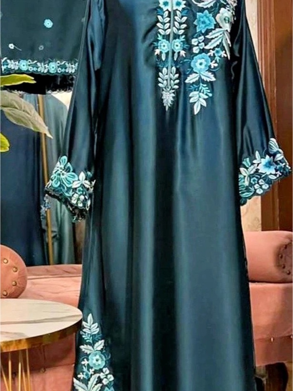 Beautiful 3 piece kaftan length 48